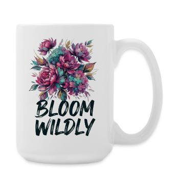 Bloom Wildly Blütenpracht - Große Tasse 440 ml - Weiß - Rechts