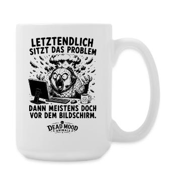 Lustiger Computer Spruch | Geschenk für Nerds - Große Tasse 440 ml - Weiß - Rechts