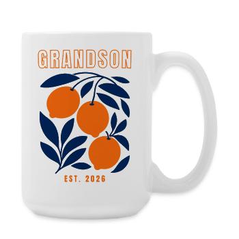 Petit-fils 2026 - Grande tasse 440 ml - blanc - Droite