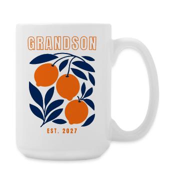 Grandson 2027 - Large Mug 440 ml - white - Right