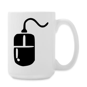 Retro Computer Vintage 80er 90er Jahre Geschenk - Große Tasse 440 ml - Weiß - Rechts