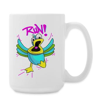 Canard Panique - Grande tasse 440 ml - blanc - Droite