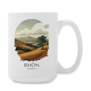 Rhön Vintage Landscape | National Park Style - Große Tasse 440 ml - Weiß - Rechts