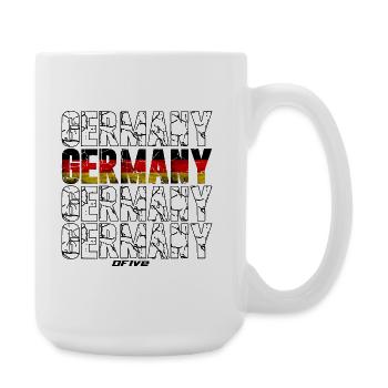 Typographie du drapeau allemand grunge - Grande tasse 440 ml - blanc - Droite