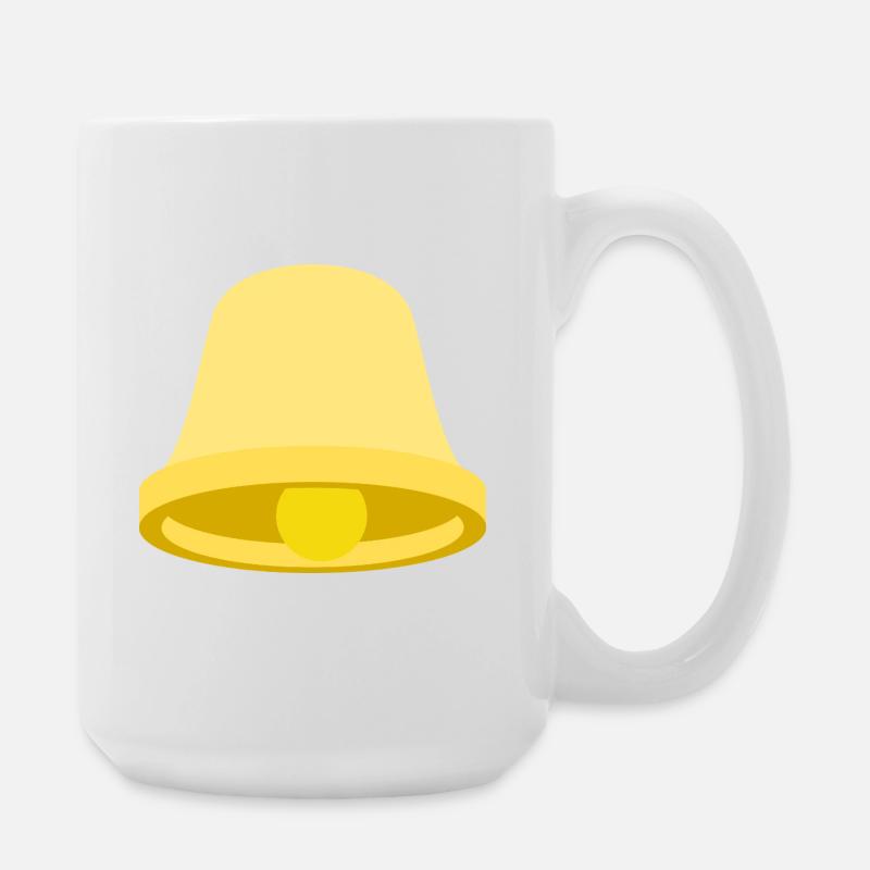 Yellow Bell Icon – Minimal - Large Mug 440 ml - white