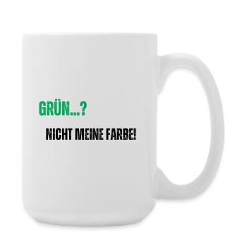 Le vert n’est pas ma couleur - Grande tasse 440 ml - blanc - Droite