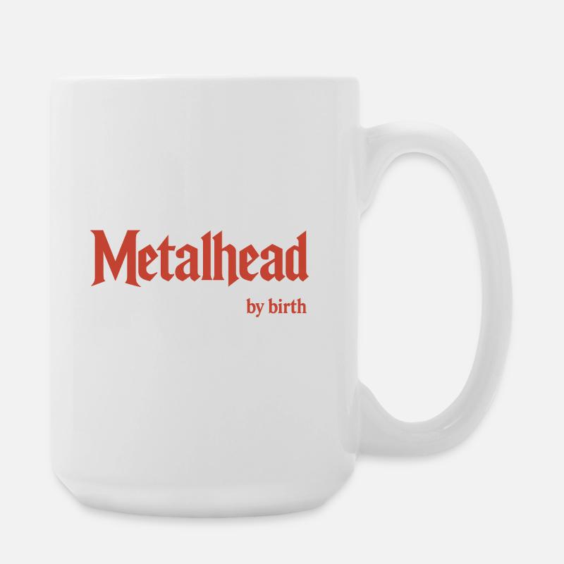 Metallkopf - Große Tasse 440 ml - Weiß