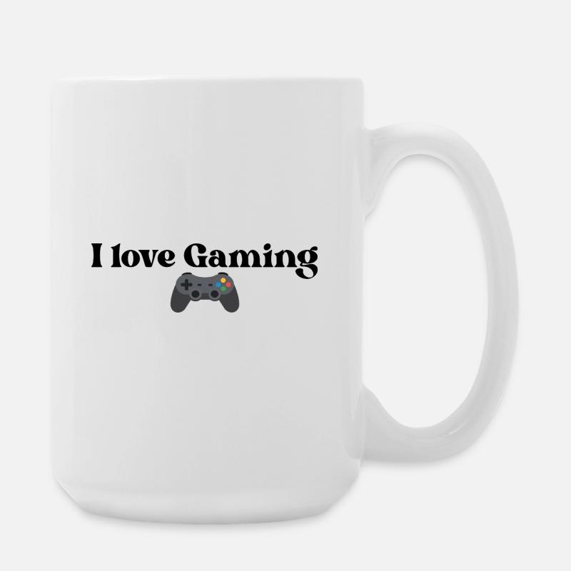 I Love Gaming - Große Tasse 440 ml - Weiß