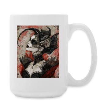 Diva gothique sombre - Grande tasse 440 ml - blanc - Droite