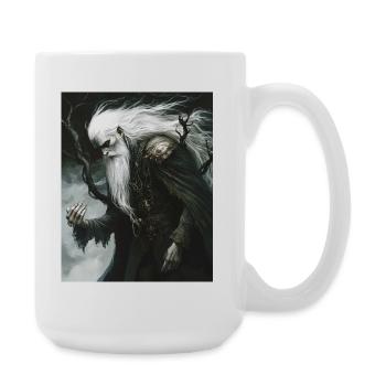 Magicien mythique aux cheveux blancs - Grande tasse 440 ml - blanc - Droite