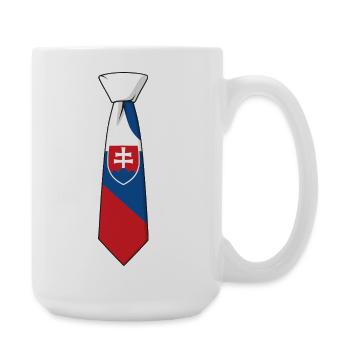 Slovakia Tie – Flag Design - Large Mug 440 ml - white - Right
