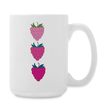Raspberries - Large Mug 440 ml - white - Right