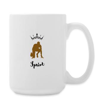 Sprint Silhouette - Large Mug 440 ml - white - Right