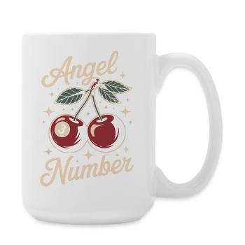 Ange Cerise Numéro 3 - Grande tasse 440 ml - blanc - Droite