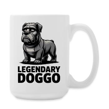 Legendäre Bulldogge - Große Tasse 440 ml - Weiß - Rechts