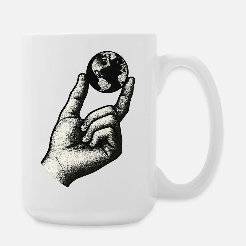 Kleine Welt, Erde - Große Tasse 440 ml - Weiß