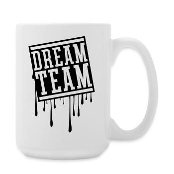 Dream Team - Große Tasse 440 ml - Weiß - Rechts