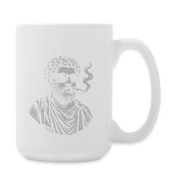 Marcus Aurelius Classical Philosopher Portrait  - Large Mug 440 ml - white - Right