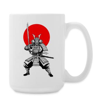 Traditional Samurai Warrior - Large Mug 440 ml - white - Right
