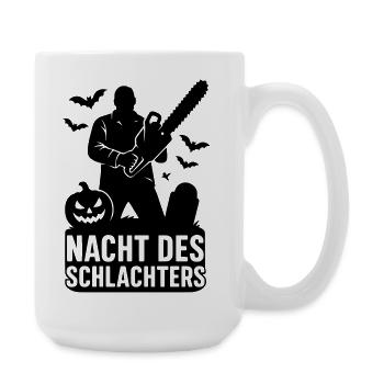 Halloween Night of the Butcher - Large Mug 440 ml - white - Right