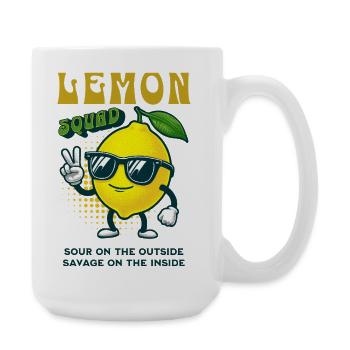 Lemon Squad Sour On The Inside Lemon Fruit - Large Mug 440 ml - white - Right
