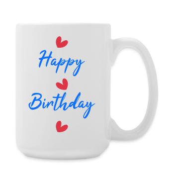 ALLES GUTE ZUM GEBURTSTAG. ALLES GUTE ZUM GEBURTSTAG. JAHRESTAG. - Große Tasse 440 ml - Weiß - Rechts