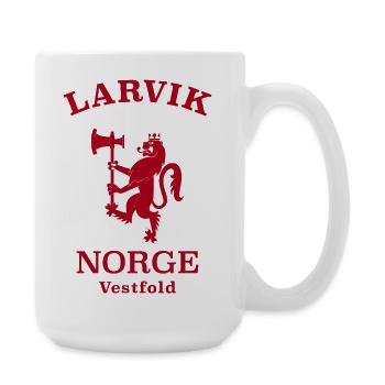 Larvik, Norway, Norway - Large Mug 440 ml - white - Right