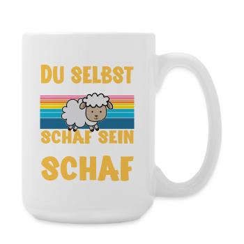 Schaf - Große Tasse 440 ml - Weiß - Rechts