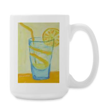 Lemon Glass Cocktail - Large Mug 440 ml - white - Right