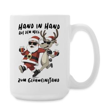 Santa Reindeer Christmas Fun Mulled Wine - Large Mug 440 ml - white - Right
