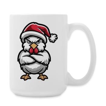 Huhn Weihnachten - Große Tasse 440 ml - Weiß - Rechts