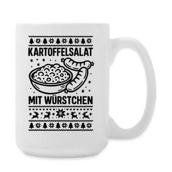 kartoffelsalat würstchen - Große Tasse 440 ml - Weiß - Rechts