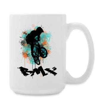 BMX Bike - Große Tasse 440 ml - Weiß - Rechts