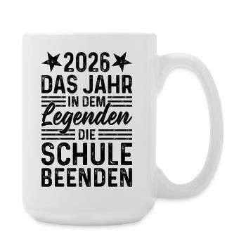2026 The Year Legends Finish School - Large Mug 440 ml - white - Right