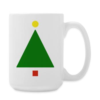 Minimalistische Weihnachten | Geschenk - Große Tasse 440 ml - Weiß - Rechts