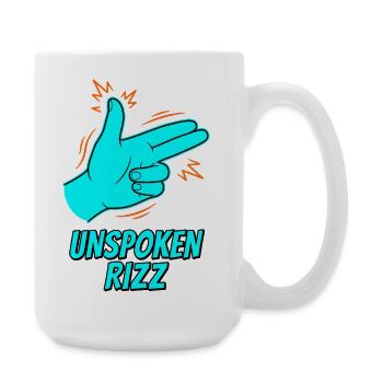Unspoken Rizz Hand Sign - Large Mug 440 ml - white - Right