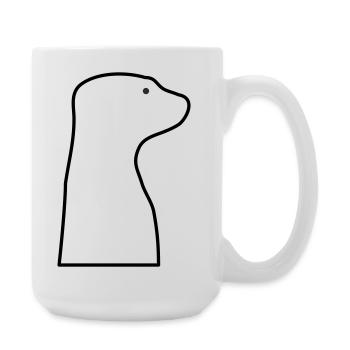 Meerkat - Large Mug 440 ml - white - Right