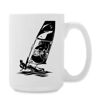 Skiff ouvert Dériveur à voile Régate de voiliers Enfants - Grande tasse 440 ml - blanc - Droite