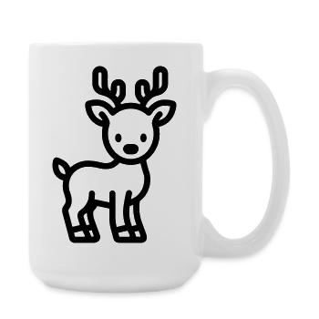 deer - Large Mug 440 ml - white - Right