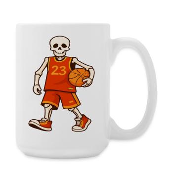 Skeleton Hoops 23 Jersey - Large Mug 440 ml - white - Right