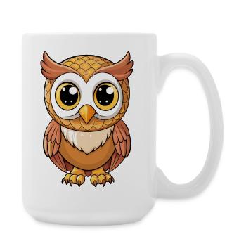 Baby owl - Large Mug 440 ml - white - Right