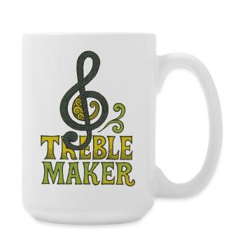 Treble Maker Logo Tee - Große Tasse 440 ml - Weiß - Rechts