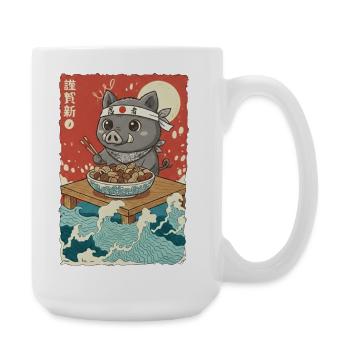 Anime Wildschwein - Große Tasse 440 ml - Weiß - Rechts