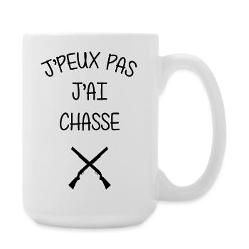 I can't, I hunted - Large Mug 440 ml - white - Right