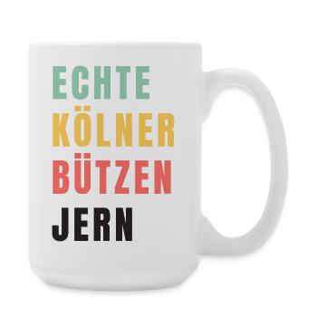 Echte Kölner bützen jern Karneval - Grande tasse 440 ml - blanc - Droite