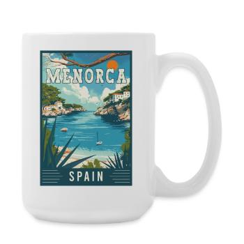 Explore Serenity in Menorca - Spain - Large Mug 440 ml - white - Right