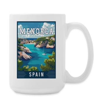 Experience Serenity in Menorca - Spain - Large Mug 440 ml - white - Right