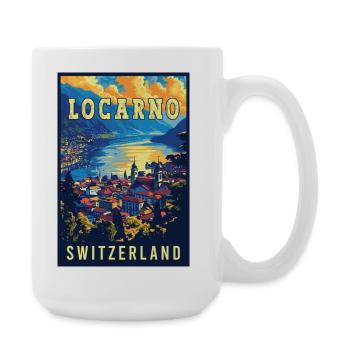 Explore Tranquility in Locarno - Switzerland - Large Mug 440 ml - white - Right