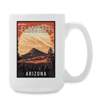 Experience Scenic Beauty of Flagstaff in Arizona - Large Mug 440 ml - white - Right