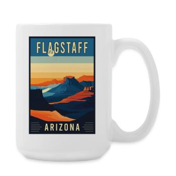 Discover Scenic Beauty of Flagstaff in Arizona - Large Mug 440 ml - white - Right